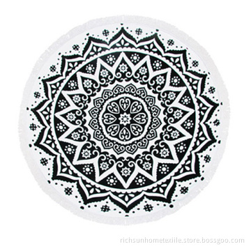 Round beach towel